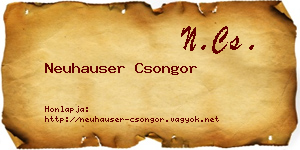 Neuhauser Csongor névjegykártya